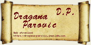 Dragana Parović vizit kartica